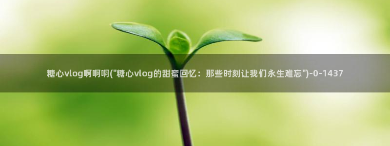 糖心vlog是哪里的